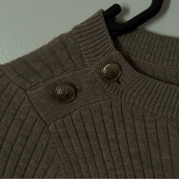 Taupe Ribbed Sweater - Picture 4 of 6